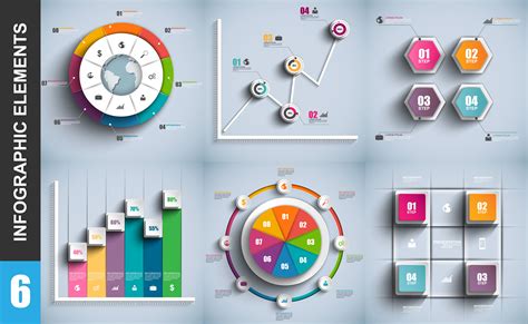 Infographic elements Data visualization template 250913 Vector Art at