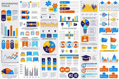 Infographic elements data visualization vector design template 371176