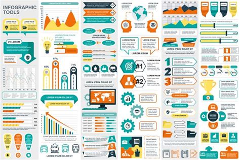 Infographic elements data visualization vector design template 371206