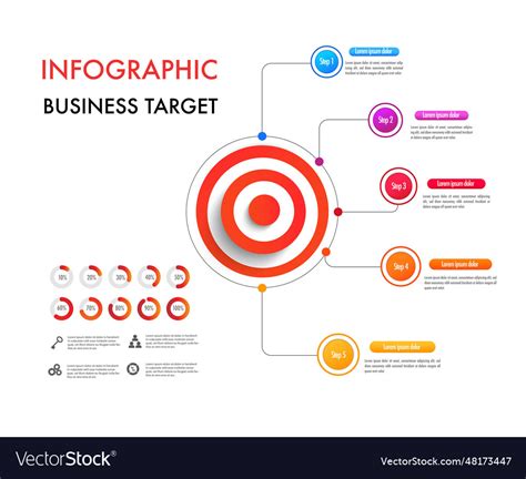 Infographic template for your project Royalty Free Vector