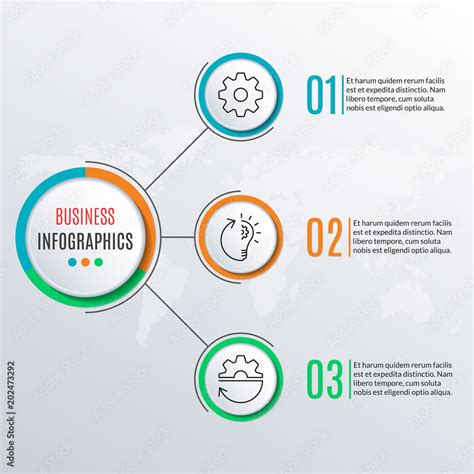 Infographics template for business project Free vector in Adobe