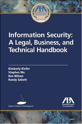 Information security a legal business and technical handbook. - Amw handbook of jig and fixture design.