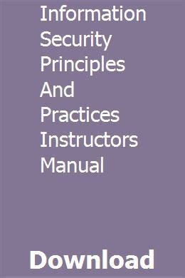 Information security principles and practice instructor manual. - Lg 56dc1d 56dc1d ab tv service manual.