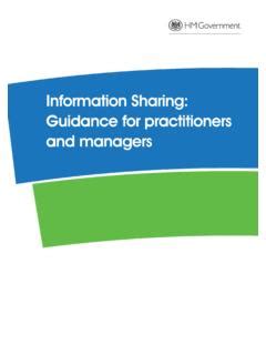 Information sharing guidance for practitioners - Calderdale …