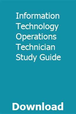 Information technology operations technician study guide. - Jane eyre high school guida allo studio.