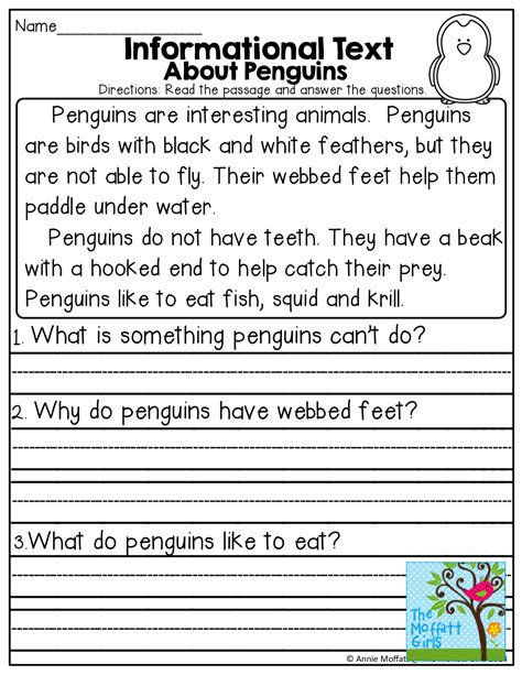 Informational Text Story Second Grade