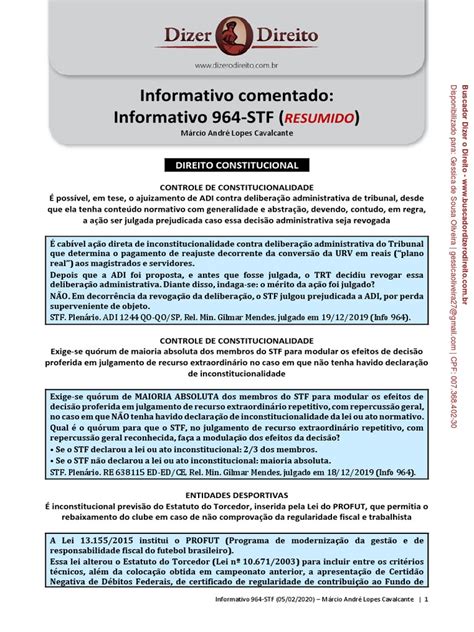 Informativo comentado: Informativo 995-STF (RESUMIDO