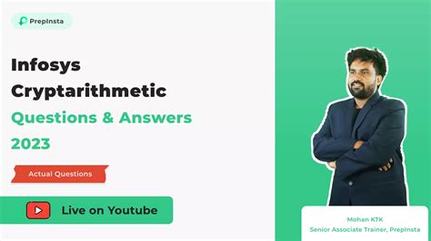 Infosys Arithmetic and Analytical Questions PrepInsta Prime