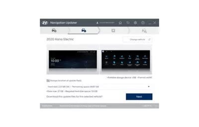 Infotainment and map software updates 현대자동차. 