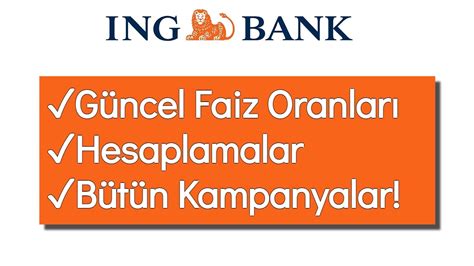 Ing bank faiz oranları