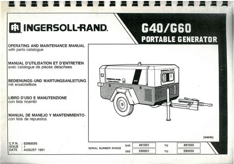 Free Read Ingersoll Rand G60 Generator Service Manual Forms Ipad