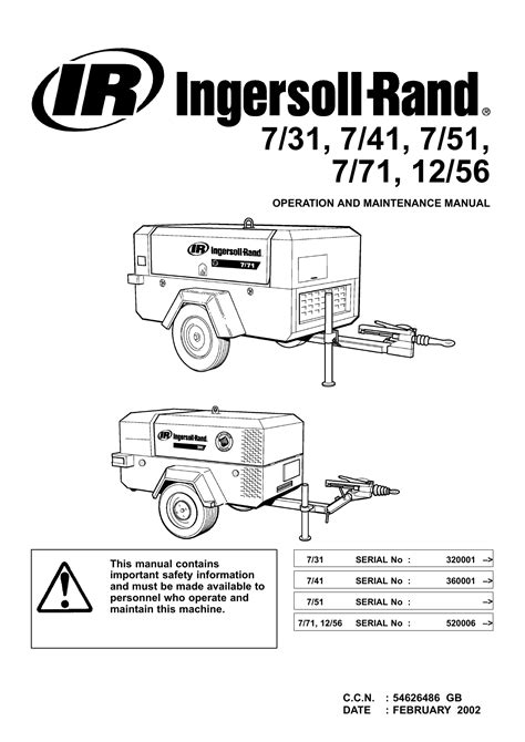 Ingersoll rand 185 parts or repair manual. - Introducción a la gestión de materiales 7ª edición.