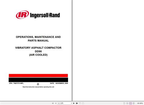 Ingersoll rand dd 90 service manual. - J p sauer 202 manuale del proprietario.