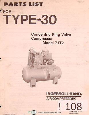 Ingersoll rand model 71t2 type 30 air compressors parts list manual. - Viewsonic vtms2431 lcd tv service manual.
