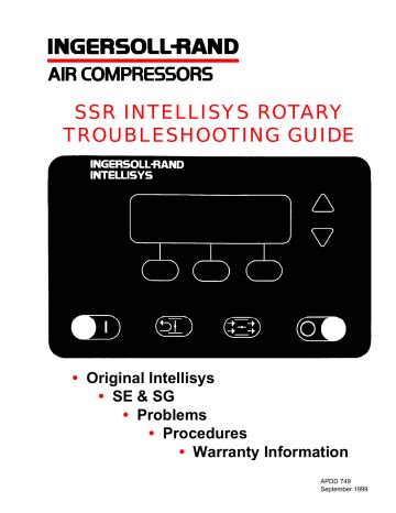 Ingersoll rand ssr intellisys control manual. - Chapter 42 infection control study guide.