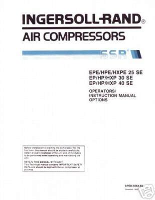 Ingersoll rand ssr series air compressor operations and maintenance manual. - O tożsamość kulturową mazowsza - mateczniki dziedzictwa i tradycji.