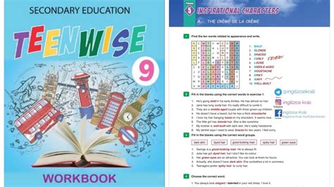 Ingilizce 9 sınıf workbook kitabı cevapları