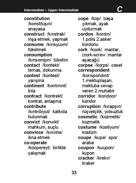 Ingilizce kelime grupları listesi