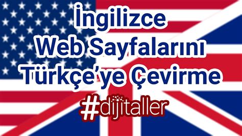 Ingilizce sözcükleri türkçeye çevirme