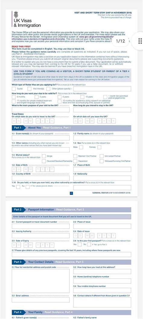 Ingiltere vizesi için online başvuru formu