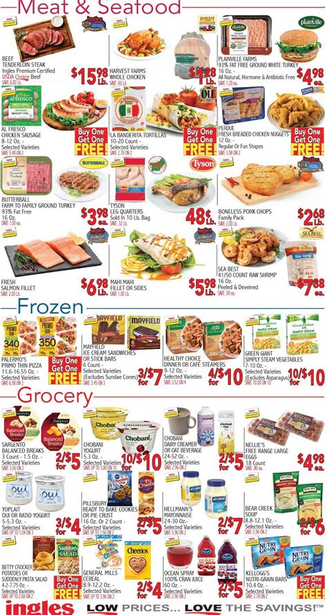 Ingles weekly ad thomasville nc. Address. #13 - Burnsville. 400 E US Hwy 19. Burnsville, NC 28714. Get Directions. Shopping Services. Hours. 7:00am - 11:00pm. Pharmacy Hours: Mon - Fri: 9:00am - … 