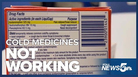 Ingredient in cold medicine doesn't work, FDA says — and more