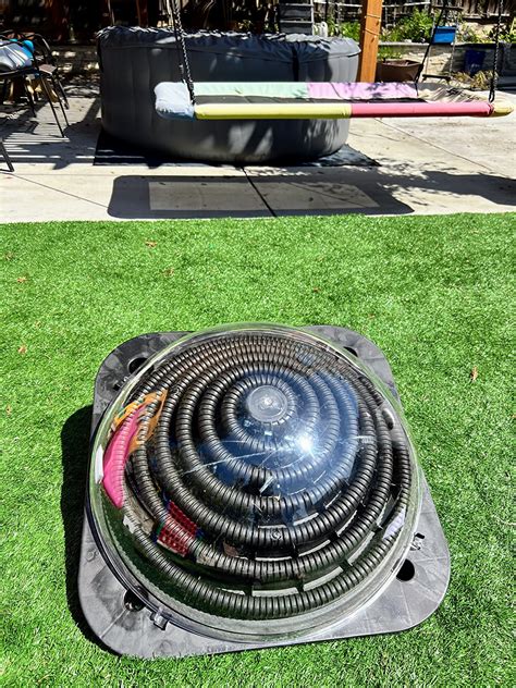 Inground Pool Warmer Equipment, Solar Dome Swimming Pool Heater Above …