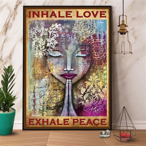 Inhale Love, Exhale Peace - Medium