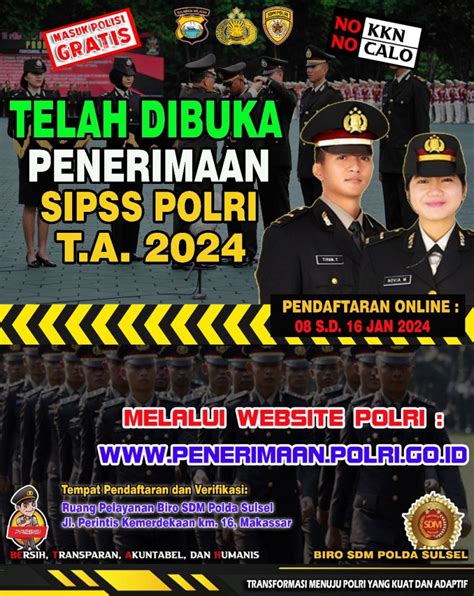 Ini Materi Ujian Penerimaan Polri SIPSS 2024, Persiapkan Diri