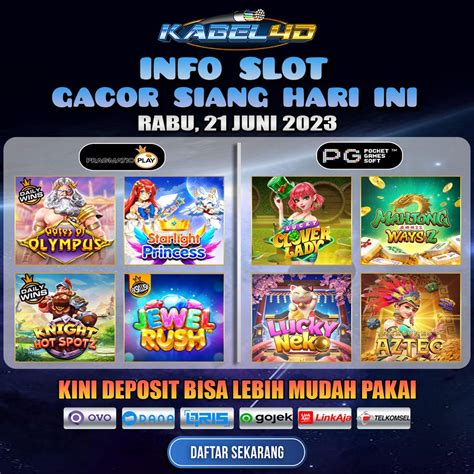 Ini rabu 5 juni 3019. Situs slot gacor.