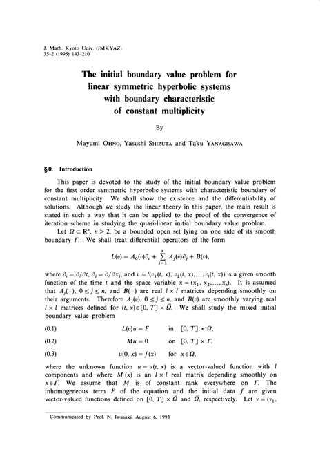 Initial value problem and boundary value problem pdf.  Mathematically, the formula fo...