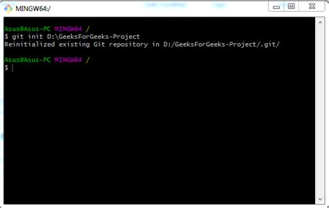 Initialized empty git repository in