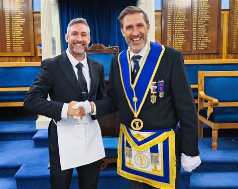 Initiates chain : welcome Andy By Dorset Freemasonry - Facebook