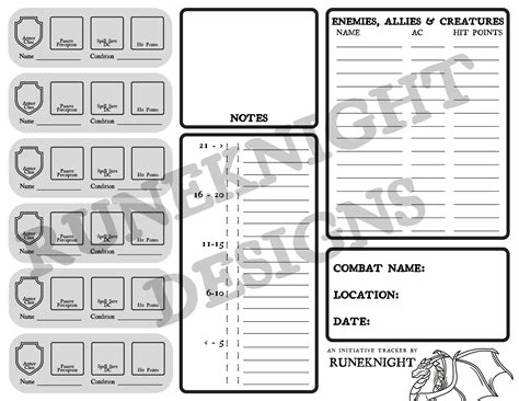 Initiative tracker 5e
