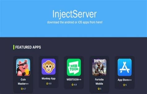 Injectserver. com. Sites similar to injectserver.com - Top 9 injectserver.com alternatives Like 0 en.aptoide.com aptoide - the alternative android app store find, discover and download the best apps and games for android in the official aptoide app store Moz DA: 89 Moz Rank: 6.3 Semrush Rank: 12,121 