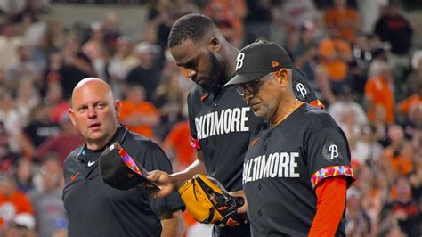 Injured Orioles closer Félix Bautista plays catch, but Brandon Hyde ‘wouldn’t put any stock into it’