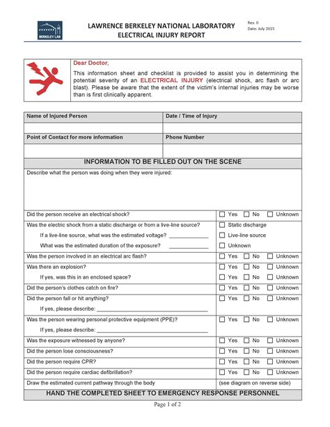 Injury Report Form Tax First Aid Example Sports in Incident Report Form Template Qld