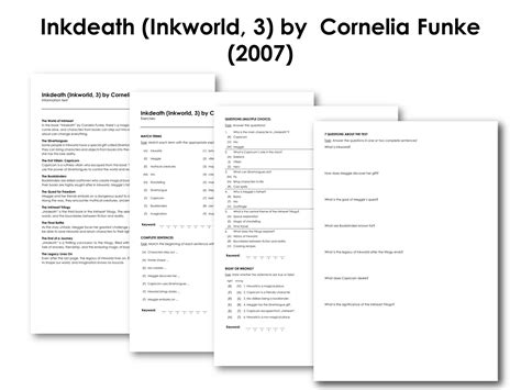 Read Online Inkdeath Inkworld 3 By Cornelia Funke