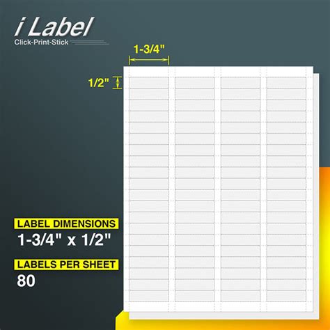 Inkjet/Laser Return Address Labels 80Up Monroe Data Products www