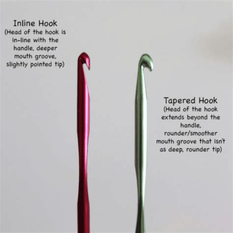 Inline Crochet Hook Vs Tapered