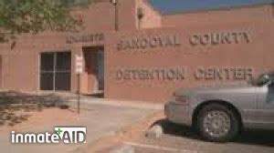 Sandoval County Detention Center Inmate Search. As of 2024, there is inmate roster available on the web for the Sandoval County Detention Center. Each inmate’s record contains his/her full name, date of birth, address, race, IDN#, case #, document type, booking date, charges, court date, court event, division, and court role.. 