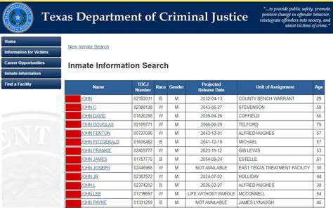 Inmate search county jail.  For more information - go here TDCJ Classification.  Make use of it ...