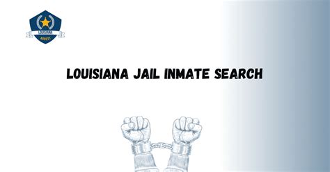 Inmate search in louisiana.  Utilize online databases and learn about ...