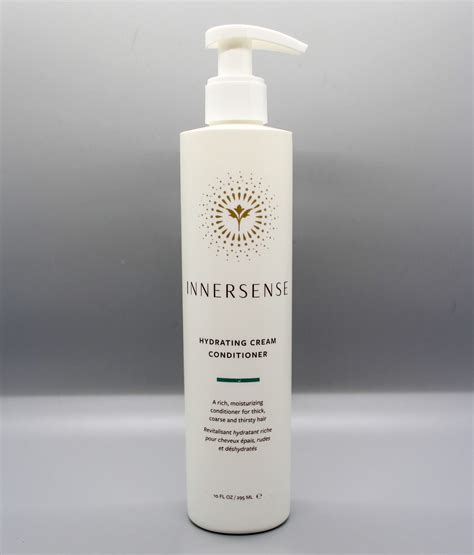 Innersense conditioner. After cleansing, take a deep breath and appreciate clean, hydrated hair. Apply 1-2 pumps in hands, emulsify and distribute from mid-length to ends with fingertips or comb. Leave on 3-5 minutes. Rinse thoroughly. A treatment conditioner created to banish brass and yellow tones from blondes and grays. 