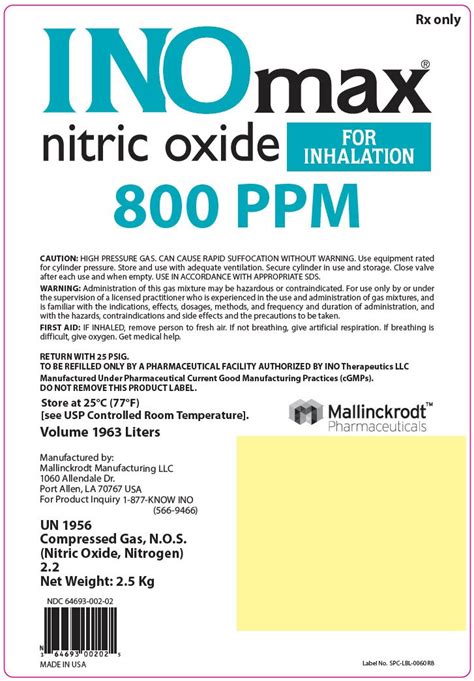 Inomax (Nitric Oxide Inhalation) - Drug Info, Side Effects, Research ...