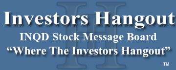 Inqd stock message board. IGPK Integrated Cannabis Solutions, Inc. 0.0114. -10.24%. Find the latest Indoor Harvest Corp. (INQD) stock quote, history, news and other vital information to help you with your stock trading and ... 