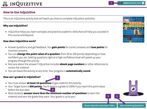 Inquizitive code. With just one code, included automatically with new copies of the book, students can unlock all of the media resources they need for their course, including music, videos, and assessment tools. ... InQuizitive. InQuizitive offers students low-stakes opportunities to put their listening skills to the test and master chapter content. Through a ... 