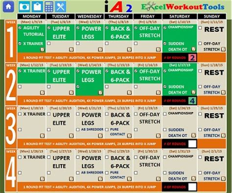 Insanity Asylum Volume 2 Workout Calendar EOUA Blog