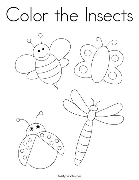 Insect Coloring Sheets