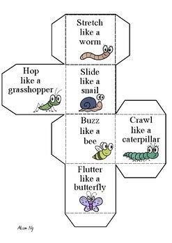 Insect Gross Motor Teaching Resources TPT